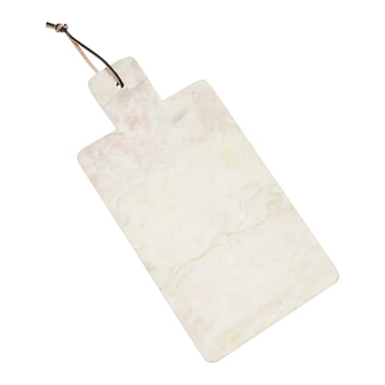 Hello Honey® 16" Sage Color Marble Cutting Board/Tray with Leather Tie